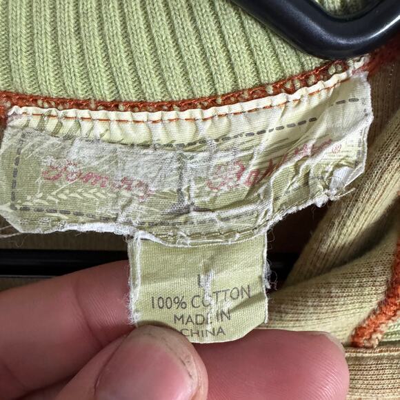 Tommy Bahama Cotton Quarter Zip Long Sleeve Sweater US Men's L - Picture 5 of 7